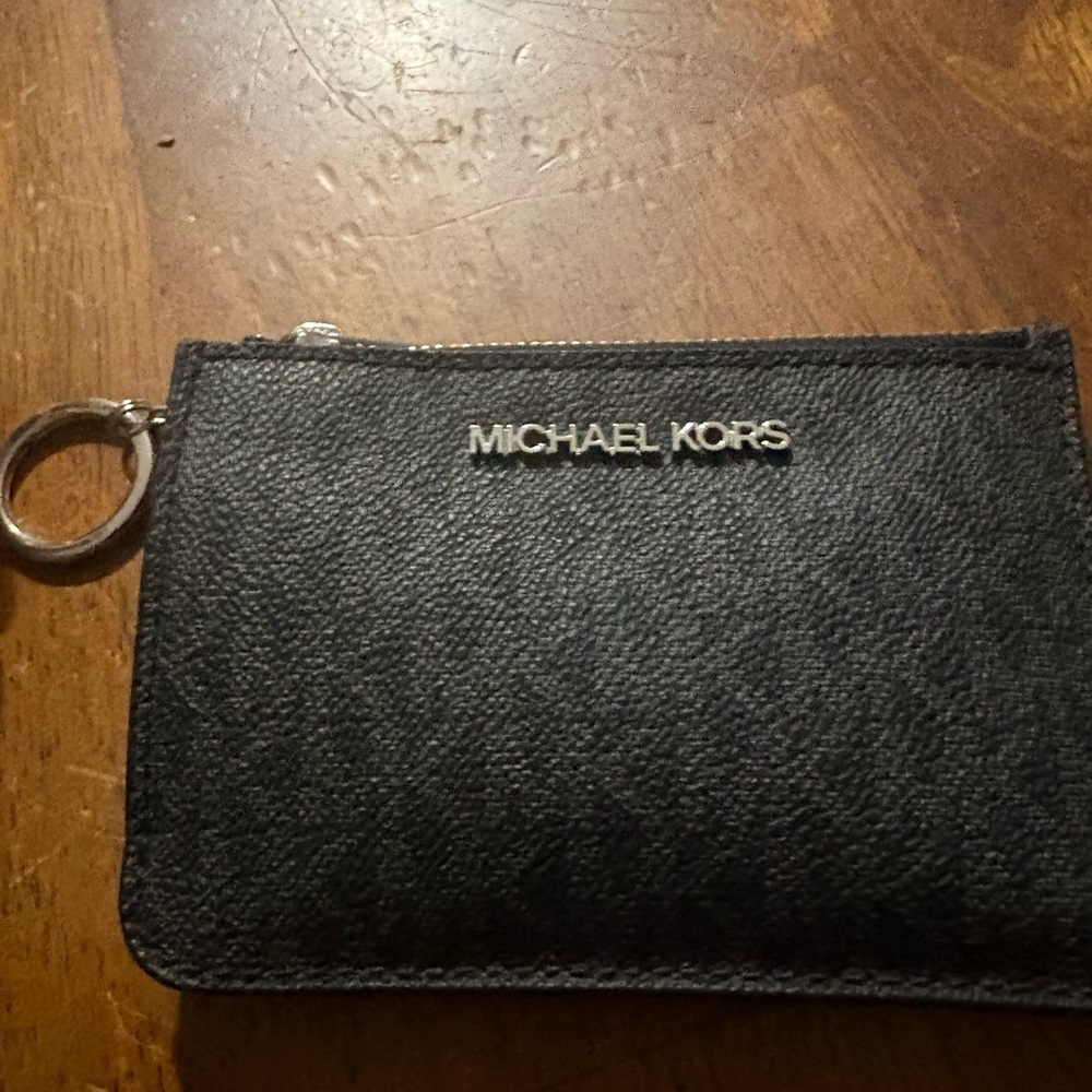 Michael Kors Black Textured Pouch